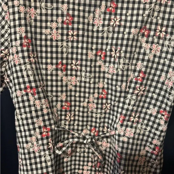 Y2K gingham butterfly top - Picture 5 of 6